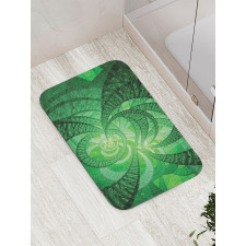 Abstract Swirling Spirals Bath Mat