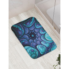 Surreal Futuristic Elements Bath Mat