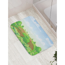 Idyllic Farm Fields Bath Mat