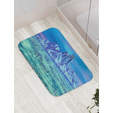 Arctic Landscape Scene Bath Mat