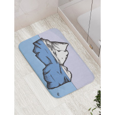 Ice Below and Above Water Bath Mat