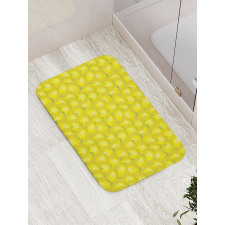 Ripe Citrus Vivid Drawing Bath Mat