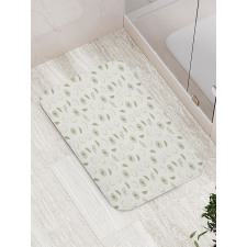 Monochrome Citrus Sketch Bath Mat