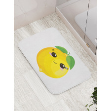 Simplistic Citrus Kawaii Bath Mat