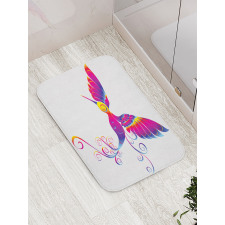 Feather Hummingbird Bath Mat