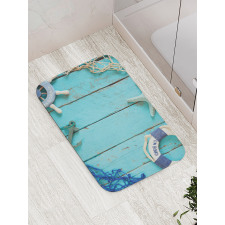 Nautical Ocean Scenery Bath Mat