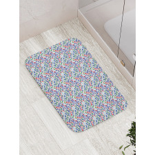 Inky Paintbrush Lettering Bath Mat