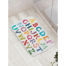 Basic Colorful Letters Bath Mat