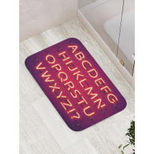 Contemporary Letters Art Bath Mat