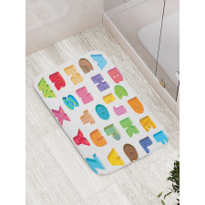 ABC Educational Letters Bath Mat