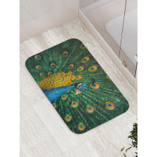 Portrait of the Peacock Bath Mat