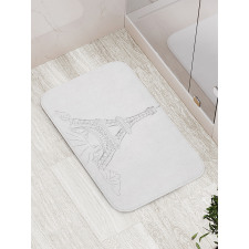 Pencil Drawn Monument Bath Mat