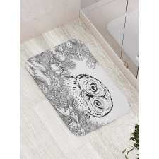 Christmas Theme Ornaments Bath Mat