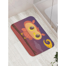 Sky Moon and Stars Bath Mat