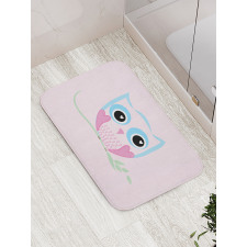 Forest Creature Doodle Bath Mat