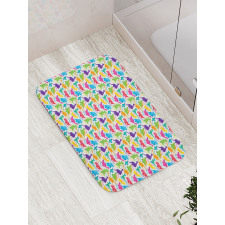 Wild Dinosaur Cartoon Bath Mat