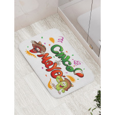 Mexican Cartoon Bath Mat