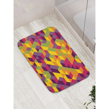 Modern Colorful Repetition Bath Mat