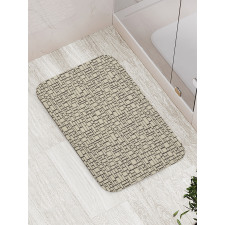 Geometric Round Rectangles Bath Mat