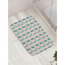 Scandinavian Doodle Design Bath Mat