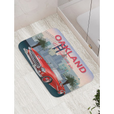 Car with a City on the Back Bath Mat