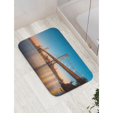 San Francisco Skyline View Bath Mat