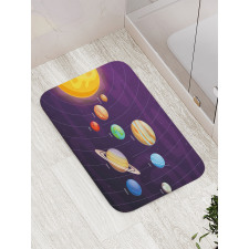 Planets Planetary Orbits Bath Mat