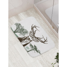 Village Mountain Fall Bath Mat