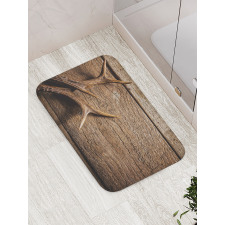 Wooden Deer Rustic Antler Bath Mat