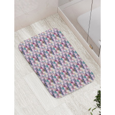 Vibrant Bohemian Feathers Bath Mat