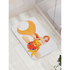 Princess on Goldfish Bath Mat