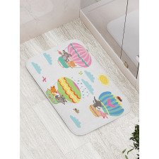 Animals Fly Nursery Bath Mat