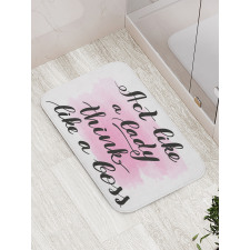 Act Like a Lady Lettering Bath Mat