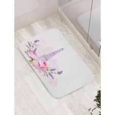 Spring Flora Eiffel Tower Bath Mat