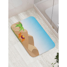 Sand Hills a Camel and a Tree Bath Mat