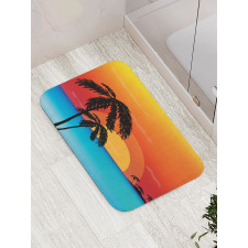 Sunset Trees and an Ocean Bath Mat