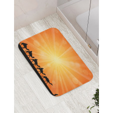 Sunburst Effect and Camels Bath Mat