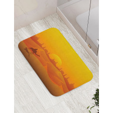 Dramatic Desert in Tangerine Bath Mat