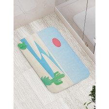 Desert Safari Cactus Plants Bath Mat