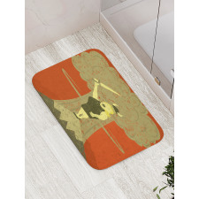 Grunge Singing Lady Bath Mat