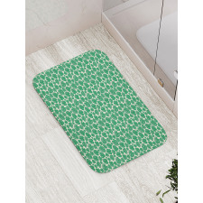 Hawaiian Summer Leaves Bath Mat