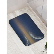 Moon Reflection on Water Bath Mat