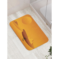 Monochrome Desert View Camel Bath Mat