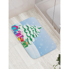 Presents Under a Tree Bath Mat