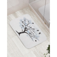 Branches with Birds Bath Mat