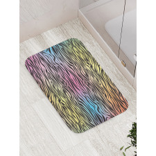 Colorful Wildlife Zebra Bath Mat