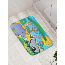 Rhino Antelope Snake Meerkat Bath Mat