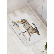 Animal Sketch Art Bath Mat