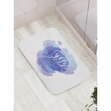 Abstract Paint Splash Bath Mat