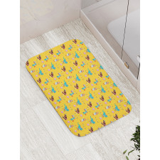 Birthday Party Circus Animals Bath Mat